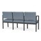 Lesro Lenox 3 Seat Tandem Seating W/ No Center Arms, 64.5 in W 24.5 in L 32 in H LS3101 - alternate 2